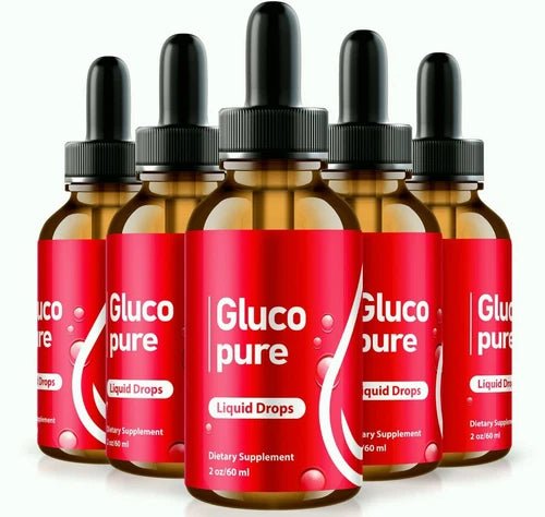 (5 Pack) Gluco Pure Liquid Drops, GlucoPure Blood Sugar & Pressure Support - Wholesale Rabbits