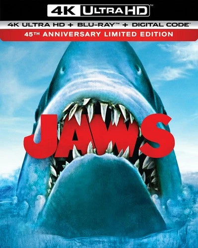 Jaws 4K UHD Blu-ray Roy Scheider NEW