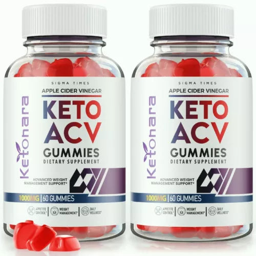 (2 Pack) Ketonara Keto ACV Gummies for Advanced Weight Loss and Energy Levels