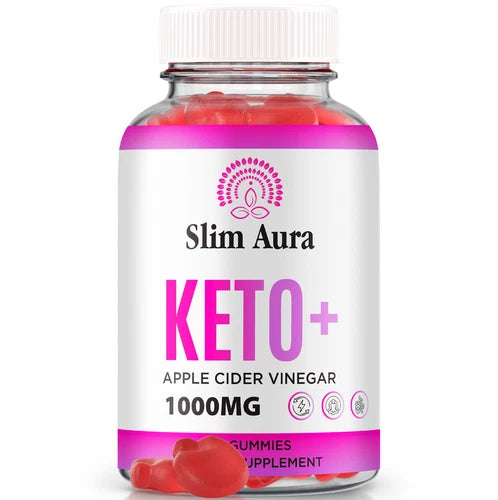 Slim Aura Keto ACV Gummies, Slim Aura Keto Plus ACV for Weight Loss 60ct