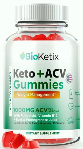BioKetix Keto ACV Gummies, Bio Ketix Advanced Weight Loss Gummy 60ct