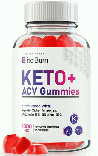 Elite Burn Keto + ACV Weight Loss Gummies to Burn Fat for Energy 60ct