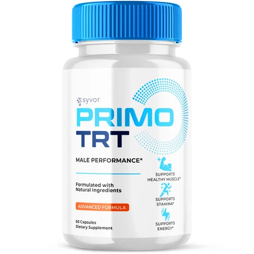 Primo TRT Pills for Men Max Strength Primo TRT Formula Supplement 60 Capsules
