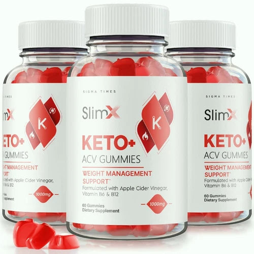 (3 Pack) SlimX Keto ACV Gummies, Keto + ACV Advanced Weight Loss Support Gummy