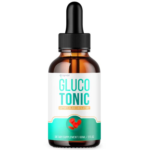 (1 Pack) Gluco Tonic Blood Support Formula Drops Advanced Vitamin Supplement 2ML