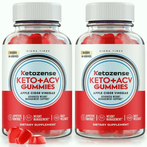 (2 Pack) Ketozense Keto + ACV Advanced Weight Loss Gummies to Lose Belly Fat
