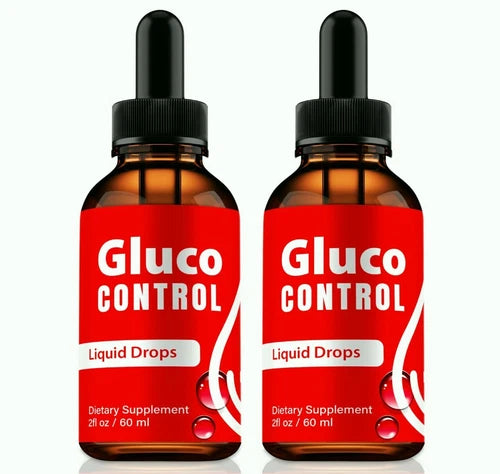 (2 Pack) Gluco Control Liquid Drops, GlucoControl for Blood Sugar & Pressure