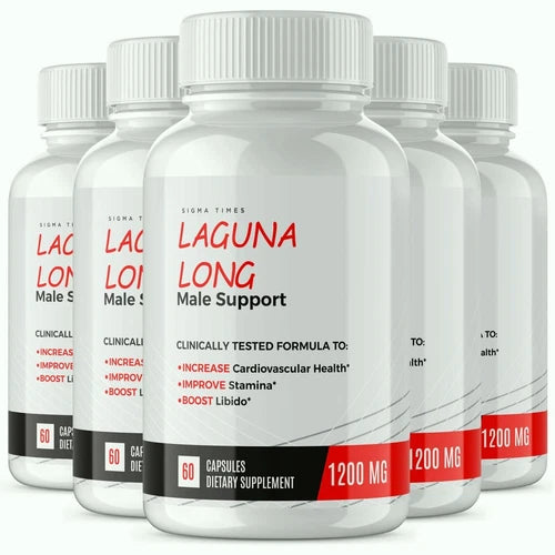 (5 Pack) Laguna Long Male Support Capsules, LagunaLong Power Performance for Men
