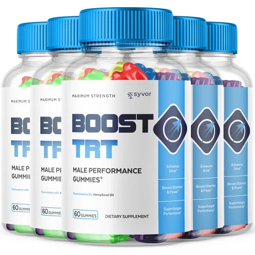 (5 Pack) Boost TRT Male Gummys Advanced Boost TRT Vitamin Supplement 300 Gummies