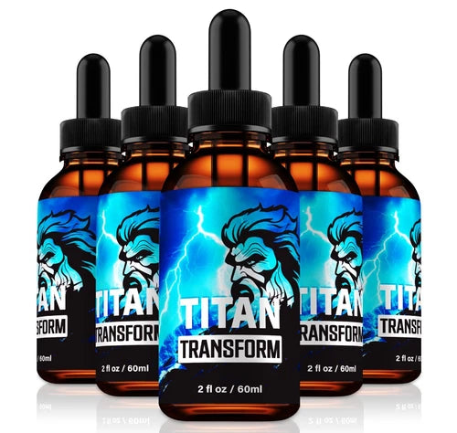 (5 Pack) Titan Transform Male Liquid Drops to Boost Stamina and Performance