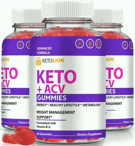 (3 Pack) KetoLion Keto + ACV Gummies, Keto Lion Advanced Weight Loss Gummy