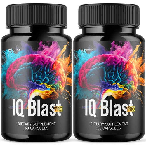 IQ Blast Pro Brain Supplement - Enhance Cognitive Function and Clarity (2 Pack)