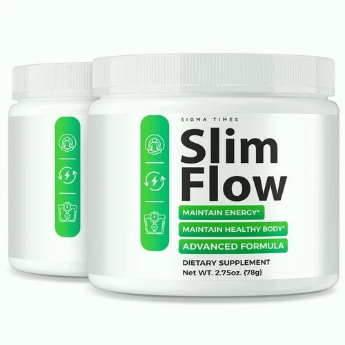 (2 Pack) Slim Flow Powder, SlimFlow Fat Burner Support for Weight Loss