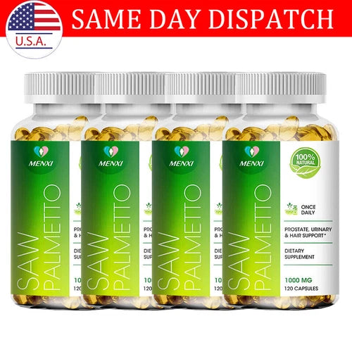 Saw Palmetto Capsules 1000mg -Premium Prostate Health Support Supplement for Men