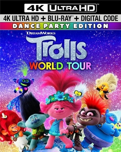 Trolls World Tour 4K UHD Blu-ray Sam Rockwell NEW