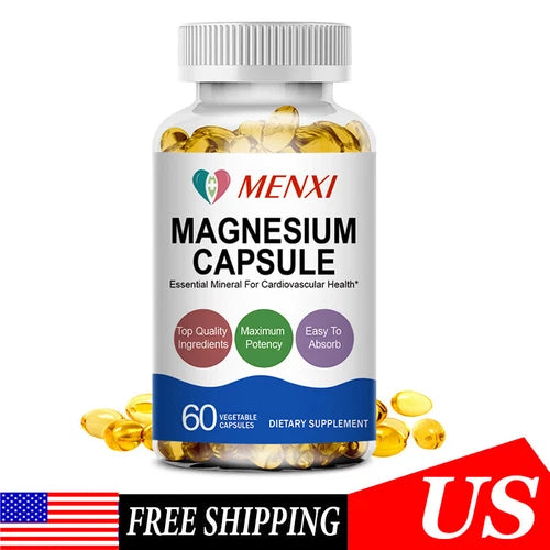 Magnesium Glycinate 500MG per Serving High Absorption Magnesium Capsules