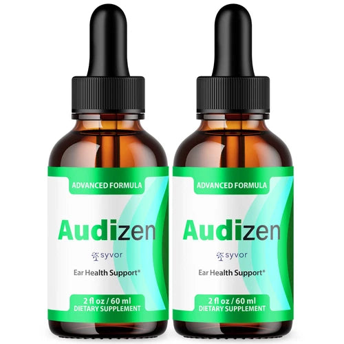 Audizen Ear Health Suppport Drops Natural Formula Hearing Supplement (2 Pack)