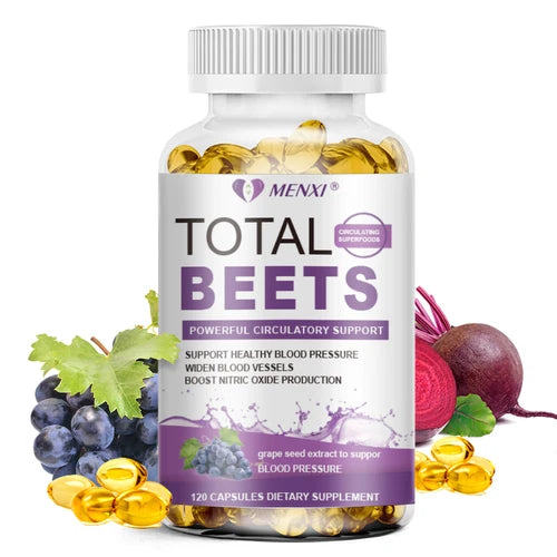 Total Beets Circulation Superfood Beet Root with Blood Pressure Support 120ct