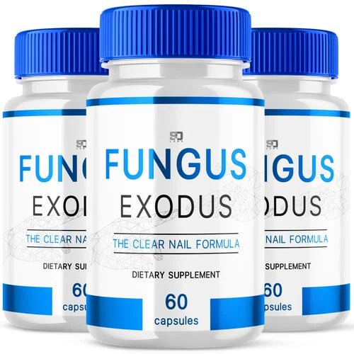 (3 Pack) Fungus Exodus The Clear Nail Formula Pills, Fungus Nails (180 Capsules)