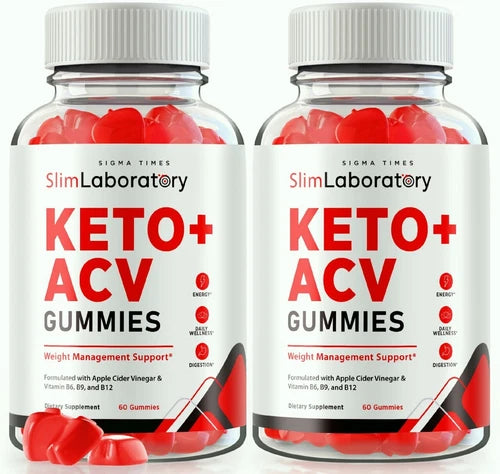(2 Pack) SlimLaboratory Keto + ACV Gummies to Boost Ketosis for Weight Loss