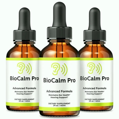 (3 Pack) BioCalm Pro Drops - Premium Hearing Support Formula for Ear Health - Wholesale Rabbits