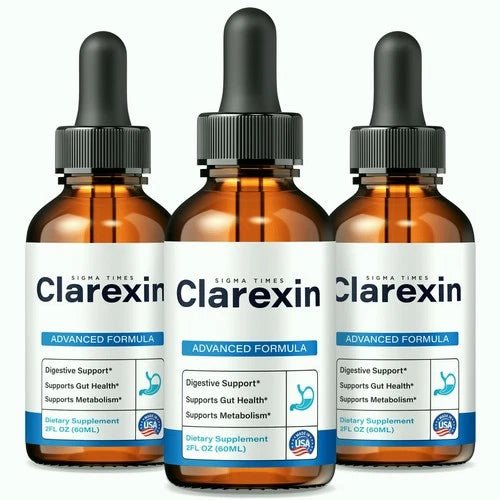 (3 Pack) Clarexin Drops - Detox and Cleanse Formula for Gut Health Support - Wholesale Rabbits