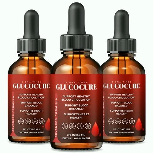 (3 Pack) GlucoCure Drops - Gluco Cure Liquid Formula For Healthy Circulation - Wholesale Rabbits