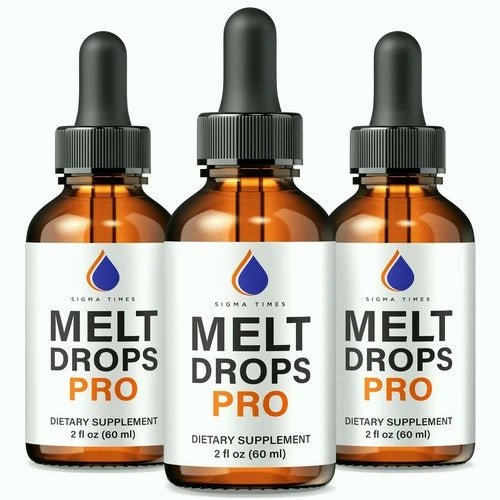 (3 Pack) Melt Drops Pro for Weight Loss - Premium Fat - Burning Support Formula - Wholesale Rabbits