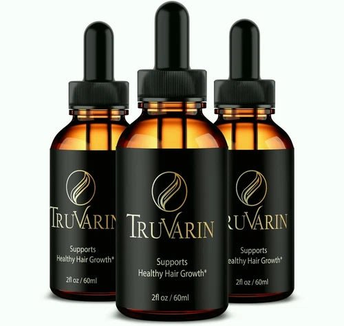 (3 Pack) Truvarin Advanced Hair Growth Drops to Reduce Hair Loss and Thinning - Wholesale Rabbits