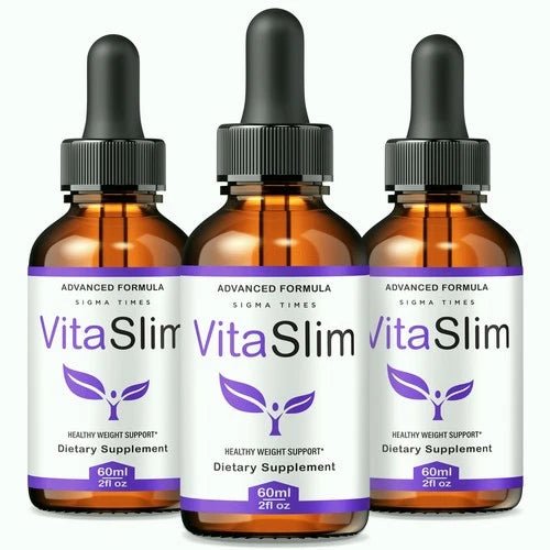 (3 Pack) VitaSlim Drops, Vita Slim Fat - Burner Formula for Weight Loss - Wholesale Rabbits