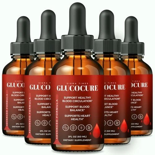 (5 Pack) GlucoCure Drops - Gluco Cure Liquid Formula For Healthy Circulation - Wholesale Rabbits