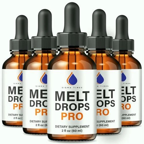 (5 Pack) Melt Drops Pro for Weight Loss - Premium Fat - Burning Support Formula - Wholesale Rabbits