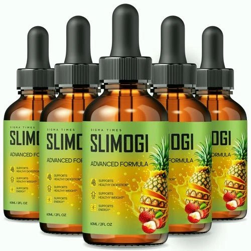 (5 Pack) Slimogi Drops for Weight Loss - Liquid Formula for Beauty and Body - Wholesale Rabbits