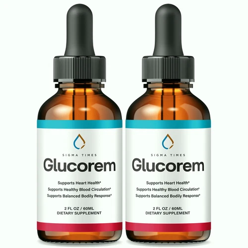 (2 Pack) Glucorem Drops - Advanced Liquid Blood Formula For Circulation