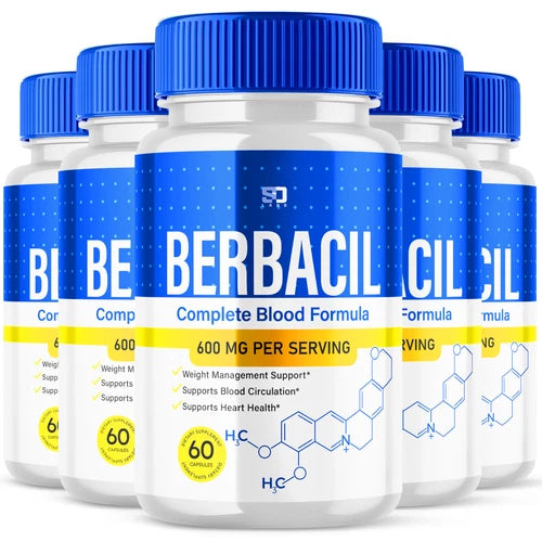 Berbacil Capsules - Promotes balanced blood sugar and pressure (5 Pack)