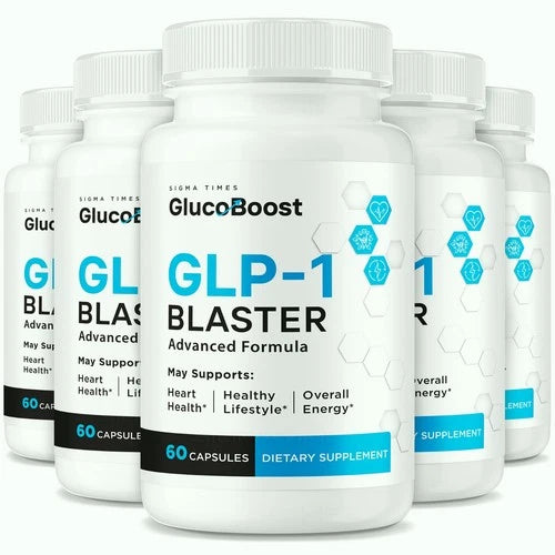(5 Pack) GlucoBoost GLP-1 Booster, Gluco Boost Blood Support, Glucose Boost