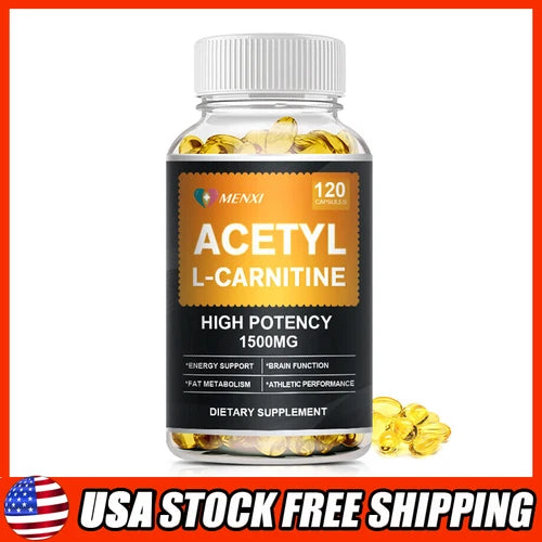 Acetyle L-Carnitine 1500mg Pills High Potency Nervous System Health Antioxidant
