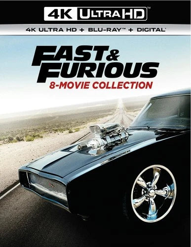 Fast & Furious 8-movie Collection 4K UHD Blu-ray Paul Walker NEW
