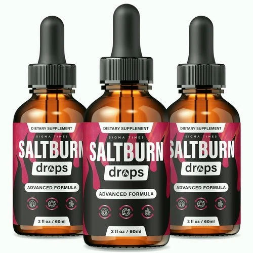 (3 Pack) Salt Burn Drops, Pink Salt Trick Inspired SaltBurn Weight Loss Drops