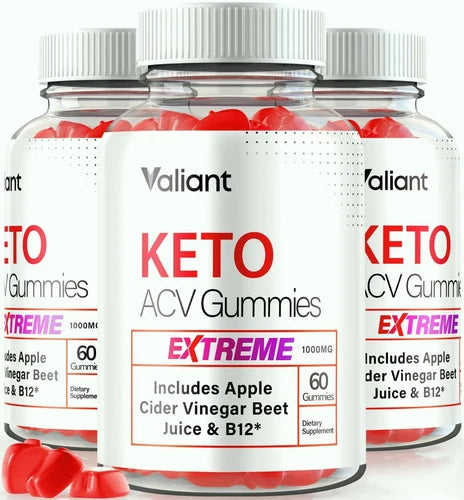 (3 Pack) Valiant Keto ACV Gummies Extreme, Weight Loss Gummy for Burning Fat