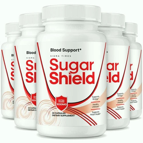 (5 Pack) Sugar Shield Blood Sugar Support Supplement for Healthy Blood Levels