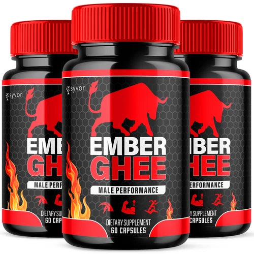 Ember Ghee Male Support Vitamin Maximum Strength Supplement for Men 180 Capsules
