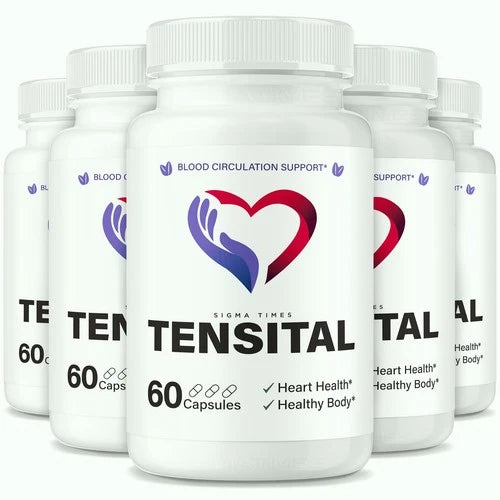 (5 Pack) Tensital Capsules – Advanced Blood Support For Healthy Circulation