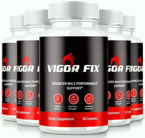 (5 Pack) Vigor Fix Male Health Pills to Enhance Masculine Vitality and Libido