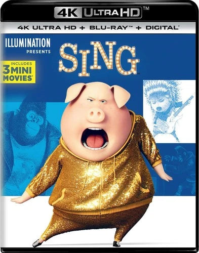 Sing 4K UHD Blu-ray Matthew McConaughey NEW