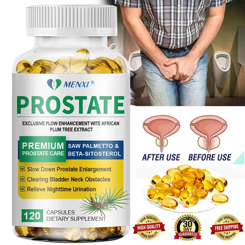 Prostate Supplement For Men with Saw Palmetto Reduce Frequent Urination, Stamina
