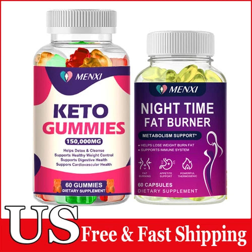 Keto Gummies Diet Weight Loss 60ct Night Time Fat burner Appetite Suppressant