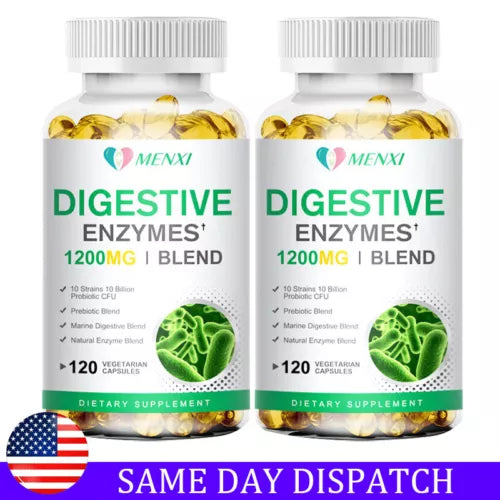 Digestive Enzymes w/ Prebiotic & Probiotics, Gas, Constipation & Bloating Relief