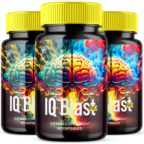 IQ Blast Pro Brain Supplement - Enhance Cognitive Function and Clarity (3 Pack)