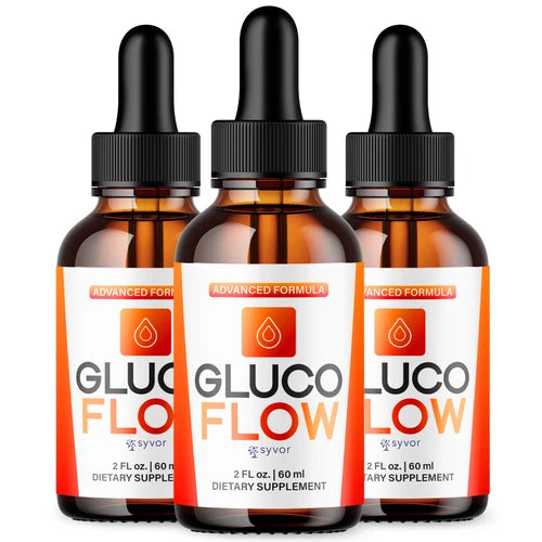 Gluco Flow Drops Advanced Formula Vitamin Supplement All Natural 180 Servings